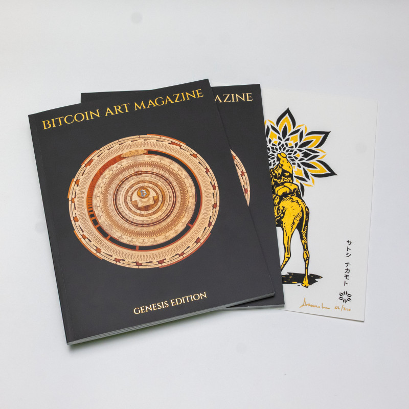 Bitcoin Art Magazine: Gold Foil Cover – Limited Edition of 210
